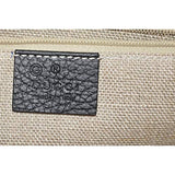Gucci Women's Black Leather 510304 Interlocking GG Crossbody Purse Handbag New