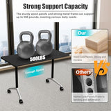 Modular Conference Table,Folding Conference Room Table with Wheels