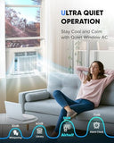 6000 BTU Window Air Conditioner, Cools up to 375 Sq. Ft., WIFI Enabled Energy Saving Window AC, Remote & App Control & Timer Function & Easy Install Kit, Perfect for Small Bedroom, Living Room