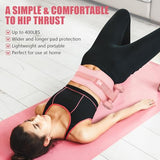 Exercise Hip Thrust Belt - Dumbbell Hip Thrust Belt, Thicken & Widen, Comfortable (Pink)
