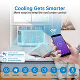 Adoolla Window Air Conditioner 6,000 Btus, Turbo Fast Cooling Up to 250 Sq.Ft. Flexible Window Opening(T Design), Window AC Unit with Remote & APP Control, Easy Install Kit, Auto Restart, 24H Timer