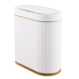 ELPHECO Bathroom Trash Can with lid 2.5 Gallon Waterproof Motion Sensor Wastebasket