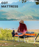 Gaialoop 3 Inch Memory Foam Camping Mattress, Dual Layer Thick Sleeping Camp Pad for Car Tent Cot, Roll-Up Portable Glamping Floor Bed for Guests Sleepover[Kid: 62 * 23 * 3"]