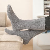 SISOSOCK 5 Pairs Fuzzy Soft Cozy Comfortable Socks for Women, Casual Sleep Comfy Socks, Perfect Warm Winter Gifts for Women