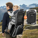 WIPHA Hiking Backpack Carrier for Toddlers, Adjustable Child Carrier with Sunshade, Lightweight Hiking Carrier for Toddlers (Black)