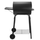 Charcoal Grills Outdoor BBQ Grill, Barrel Charcoal Grill with Side Table, with Nearly 500 Sq.In. Cooking Grid Area MD DC PRINT INC