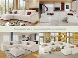 MOOSE Oversized Sectional Modular Sofa,Modern Comfort L Shape Sectional Couch Wide Deep seat