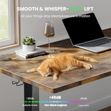 SIAGO Electric Standing Desk Adjustable - 48 x 24 Inch Sit Stand up Desk with 0.8 Inch Thick Tabletop