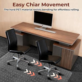 Office Chair Mat for Carpet, 2 Pack, 32" x 48" Heavy Duty Computer Desk Chair Mats for Carpeted Floors