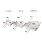 Sweejar Casserole Dishes for Oven, Ceramic Bakeware Set of 4, Rectangular Baking Dish with Handles, Lasagna Pans for Cooking, Gratin, Roasting, Banquet and Daily Use (Kiln-Change White)