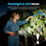 CAVN Rechargeable Camping Lights with Remote & Detachable Tripod Max Height 6.7 ft, Portable Work Light with 3 LED Lamp Heads, Camping Essentials Gear Emergency Flashlight with Hook, Black