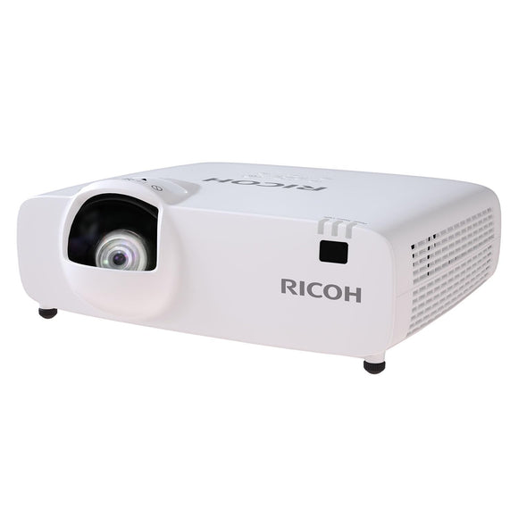 RICOH PJ WUL5A40ST Compact 3LCD Laser Projector | 4500 Lumens | 1920x1200 WUXGA w/4K Input | Short Throw Lens Projects 1.69 - 4.82 ft