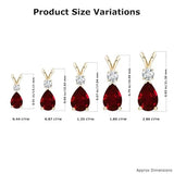 Angara Ruby Teardrop Necklace
