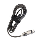 USB Interface Lock Laptop Security Cable Numeric Password Alloy Lock Anti Theft Computer Padlock Adjustable Length 360