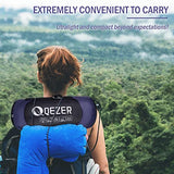 QEZER Down Mummy Sleeping Bag for Adults, 3 Season Lightweight Compact for Camping Backpacking Hiking, 45°F to 18°F Sleeping Bag with 600 Fill Power Down