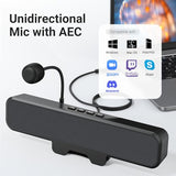 One-Touch Mute Microphone, Stereo & Bass, Easily Clamps to Monitor, Compatible with PC, MAC, Laptop