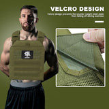 Adjustable Weighted Vest for Men Women – Tactical Vest for Rucking, HIIT & CrossFit, Fits 10x12 Plates, Weights Not Included
