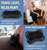 Zyllion Shiatsu Back and Neck Massager with Heat - 3D Electric Kneading Deep Tissue Massage Pillow for Muscle Pain Relief, Black, ZMA-13