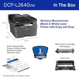 Brother DCP-L2640DW Wireless Compact Monochrome Multi-Function Laser Printer with Copy and Scan