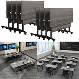 Usosidam Office Folding Conference Room Table,6 Pack Portable Mobile