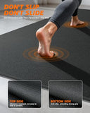 Rendpas Large Exercise Mat for Home Gym & Garage Flooring- 6'x4' /7'x5'/10'x6' (8mm), Non-Slip, High-Density & Shoe-Friendly