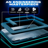 Turbofrost Laptop Cooling Pad for Gaming – 4 x 4000 RPM Turbo Fans, RGB Lighting, 4 USB Ports