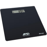 A&D Medical Digital Body Weight Scale - UC-352BLE - Bluetooth Bathroom Weight Machine, Syncs with A&D Heart Track App - 450lb (200kg) - Batteries Included, Black