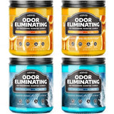 AOOVOO 4 Pack Citrus Lemon/Fantasy Ocean Odor Eliminating Highly Fragranced Candle - Eliminates 95% of Pet, Smoke, Food, and Other Smells Quickly, Non Toxic Air Freshing Soy Candle