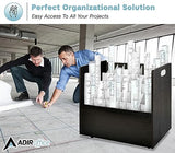 AdirOffice Adir Blue Print Storage Organizer - Mobile Roll File Cart