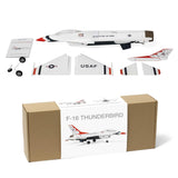 rcxperts MinimumRC F-16 Micro EDF Jet Rc Airplane, 30mm Ducted Fan 2S, 4CH RC Airplane with Gyro Stabilization, Delta Wing Mixing, Pre-Assembled(Right Throttle/1 Battery)