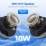 SVN O1 Dual Conference Speaker and Microphone, Wireless Cascading 33FT for 30People Conference Room, 3A+AI Noise Cancelling