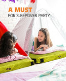Gaialoop 3 Inch Memory Foam Camping Mattress, Dual Layer Thick Sleeping Camp Pad for Car Tent Cot, Roll-Up Portable Glamping Floor Bed for Guests Sleepover[Twin: 75 * 38 * 3"]