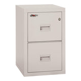 FireKing Turtle Vertical 2 Drawer Legal and Letter Fire Safe File Cabinet with Key Lock