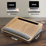 Laptop Lap Desk - Portable Lap Desk with Pillow Cushion, Fits up to 15.6 inch Laptop