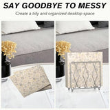 LWSFF Napkin Holder for Table, 2 Pack Modern Metal Napkin Holders for Paper Napkins & Kitchen Dining & Countertops, Cocktail Upright Napkin Holder Dispenser Suitable for All Room Decors (Silver)