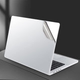 4 in 1 Ultra Thin 3M Vinyl Full Size Laptop Skin Palm Rest Sticker for MacBook Pro 14 Inch 14.2" M2 M3 M4 M5 (Model: A2442/A2779/A2918/A2992/A3112/A3401/A3185/A3434/A3426/A3427) - Silver