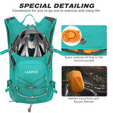 LARIPOP 18L Hydration Backpack with 2L BPA-Free Leak-Proof Water Bladder, Lightweight Breathable Reflective Daypack for Hiking Cycling MTB Trail Running Camping Men Women