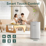 Air Purifiers for Bedroom Home up to 1250 ft², Vniup H14 True HEPA Room Air Purifiers for Bedroom, with Fragrance Function Sleep Mode & Light Mode