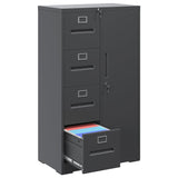 File Cabinet 4 Drawer, Vertical File Cabinet with Lock and 1 Door