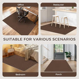 Office Chair Mat for Hardwood Floor, 40" x 48" Desk Computer Chair Mat, Under Desk Rug, Coffee