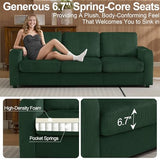 87.4" Oversized 3 Seater Couch, Upholstered Sofa for Living Room