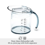 Breville BJE200XL Juice Fountain Compact Centrifugal Machine, 25 fl oz, Silver