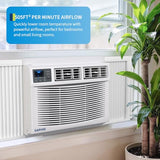 Garvee 23200 BTU Window Air Conditioner with Heat, Window Mounted AC Unit and Heater Combo with Dehumidifier & Fan for Apartment, Living Room, Bedroom, Rooms up to 1500 Sq. Ft, APP & Remote Control