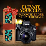Art Tribute Camera Strap Personalized With Name - Shoulder, Crossbody & Neck Camera Strap for Photographers, Fits All Cameras, Canon Nikon Sony Fujifilm, Padded Strap W/Quick Release & Leather Ends