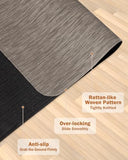 Blvornl Office Chair Mat for Hardwood Floor, 35.4"*47.2" Desk Computer Chair Mat for Hard Wood, Dark Brown