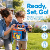 Kids Bike Basket - Bike Basket Front Fits Most Bikes & Scooters - Blue