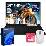 Lenovo ThinkPad L16 Premium Business Laptop, 16" FHD+, Intel Core Ultra 7 255U, 32GB DDR5, 1TB SSD, Fingerprint, Backlit, Wi-Fi 6E, Long Battery Life