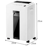 Electric Shredder，8-Sheet granular Cut Paper CD Credit Card Shredder with 23 Gallon Waste Home Office Shredder