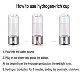 Hydrogen Water Bottle, Hydrogen Water Generator Gifts for Mom, Portable Hydrogen Water Ionizer Machine WUGOSU