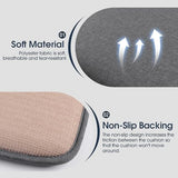 TushGuard Chair Cushions, 4 Pack Memory Foam Chair Pads, Seat Cushion, Kitchen Chair Cushions x 4 ,Grey